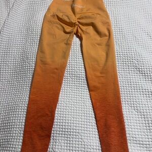 Alphalete Women's Orange Ombre Leggings